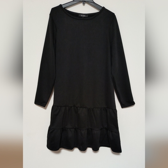 New Black Ruffle Dress / Size 2X - Picture 1 of 6